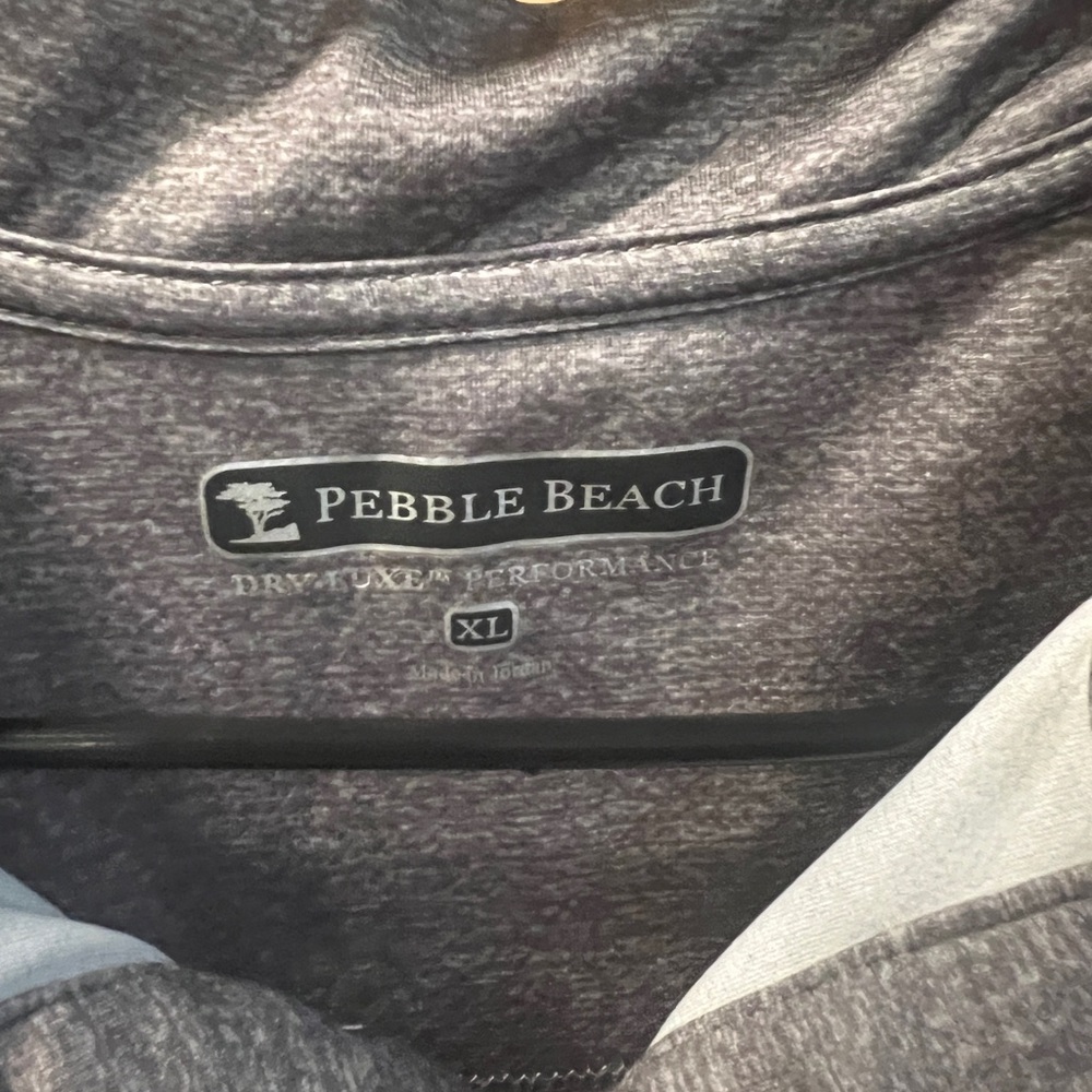Pebble Beach Heathered Gray Performance Top